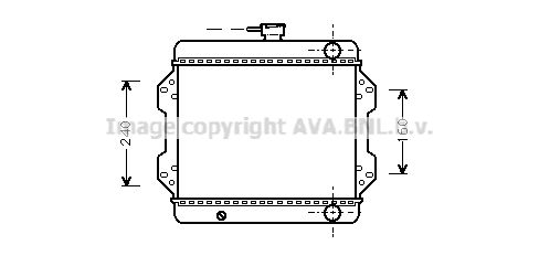 AVA QUALITY COOLING Радиатор, охлаждение двигателя SZ2003